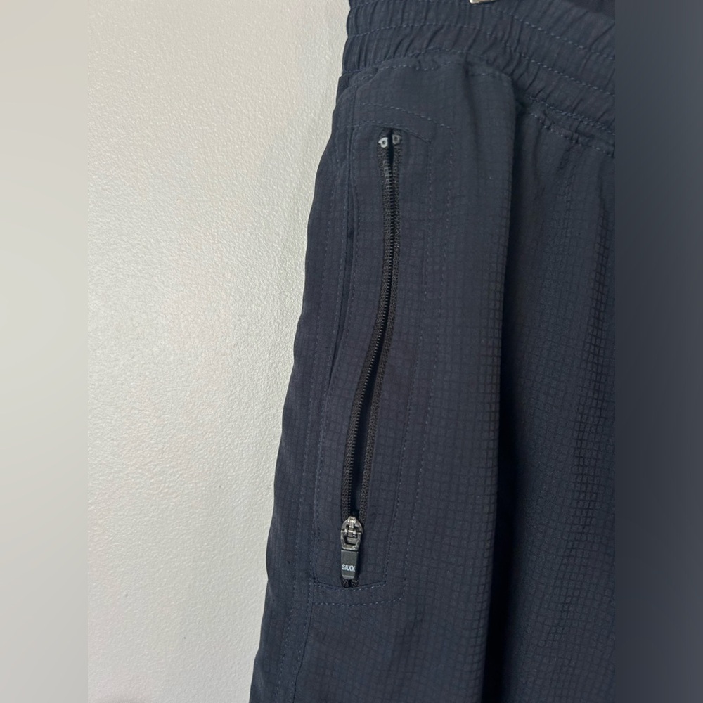 Saax Mens Black Kinetic Train 2N1 Lined Gym Ballpark Pouch Shorts Size Medium - Picture 4 of 8